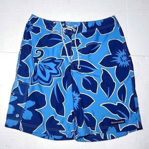 A&F Abercrombie & Fitch blue Hawaiian Vintage  board shorts Men's 34